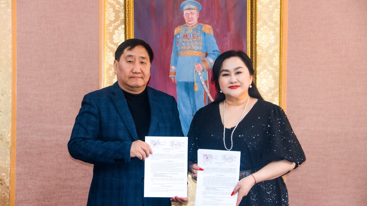 "ҮЖИН ТӨВ" ТББ-ТЭЙ ХАМТРАН АЖИЛЛАХ ГЭРЭЭ БАЙГУУЛЛАА.